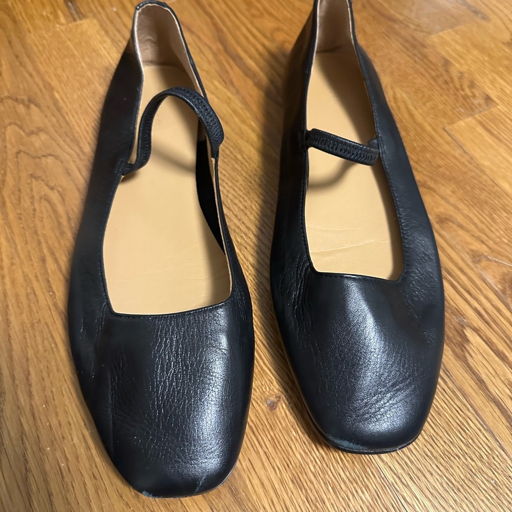 Madewell Greta Baller Flat Black size 9